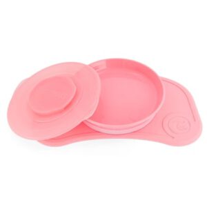TWIST SHAKE Click Mat en Bord Mini van 6 maanden pastel roze