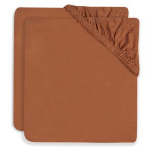 Hoeslaken Wieg Jollein 40/50×80/90 Jersey Caramel
