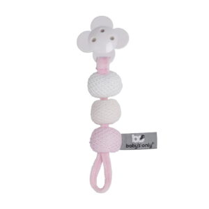 Speenkoord classic roze/baby roze/wit