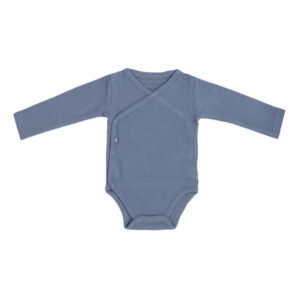Rompertje lange mouw Pure vintage blue – 68