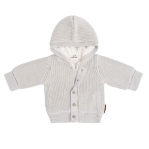 Vestje met capuchon teddy Soul warm linen – 74