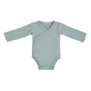 Rompertje lange mouw Pure dusty green – 62