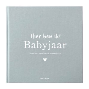 Pink Peach Mijn Babyjaar Invulboek – Blue