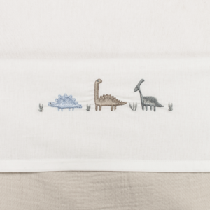 Laken Wieg Funnababy 75×100 Borduur Dino
