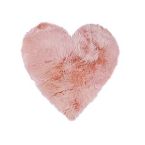 Heitmann Vloerkleed lamsvel HEART roze