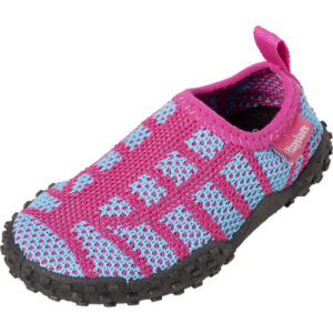 Playshoes gebreide aquaschoen roze/turkoois