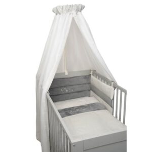 Be Be ’s Collectie Mousseline Beddenset 3st Ster Grijs