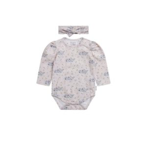 Hust & Claire lange mouw bodysuit set Bernice Peach huid