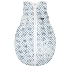 Alvi ® Slaapzak Jersey Light Mozaïek blauw/wit