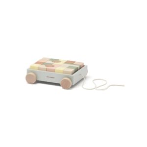 Kids Concept ® Trolley met houten blokken Edvin