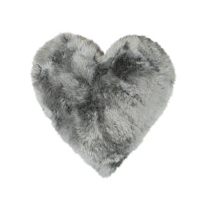 Heitmann Vloerkleed lamsvel HEART grijs