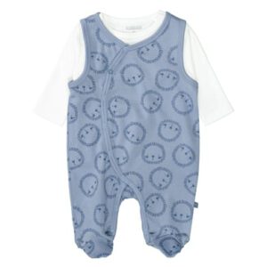 STACCATO Romper+shirt zacht blauw gedessineerd