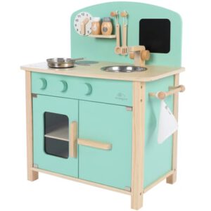 kindsgard Speelkeuken laekkermad inclusief kookgerei mint