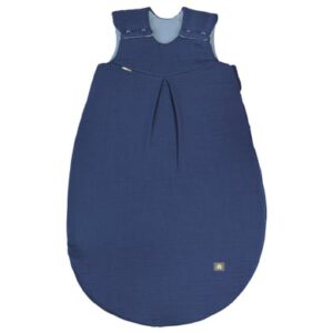 odenwälder Mousseline slaapzak gewatteerd space blauw