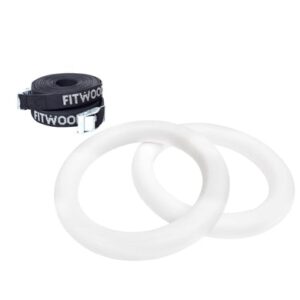 Fitwood ULPU MINI turnringen, wit – zwarte banden