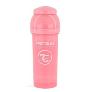 Twist shake Drinkflesje anti-koliek 260 ml pastel roze