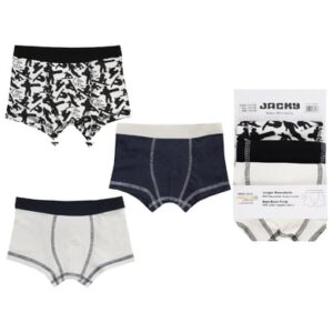 JACKY Boxer shorts 3-pack BOYS off / white zwart