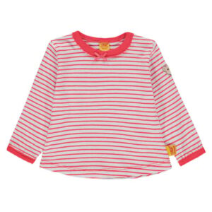 Steiff Girl s shirt met lange mouwen, strepen rood