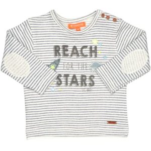 STACCATO Girl s Sweatshirt met gebroken witte strepen