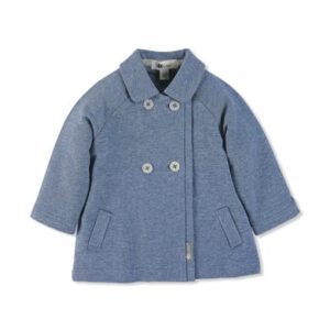 Sterntaler Girl s Babyjasje Sweat medium blue melange