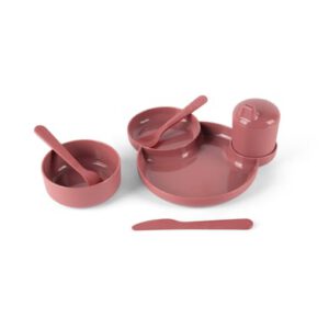 dantoy TINY BIO kinderservies cadeauverpakking, bordeaux