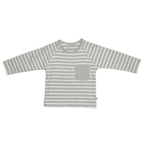EBI & EBI Fairtrade overhemd met lange mouwen en beige gemêleerde strepen
