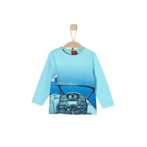 s.Oliver Boys Shirt met lange mouwen turquoise