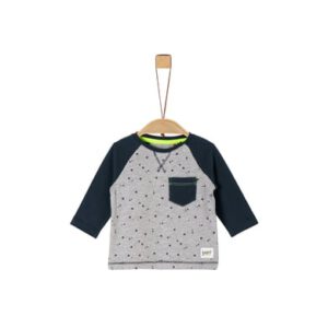 s. Olive r Shirt met lange mouwen grijs gemêleerd