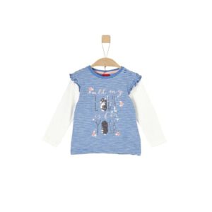 s.Oliver Girl s shirt met lange mouwen medium blauw