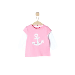 s.Oliver Girl s Shirt met lange mouwen lichtroze