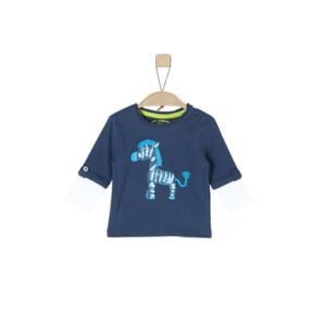 s.Oliver Boys Shirt met lange mouwen donkerblauw