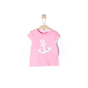 s.Oliver Girl s Shirt met lange mouwen lichtroze