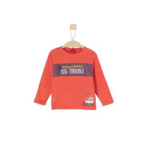 s.Oliver Boys Shirt met lange mouwen rood melange