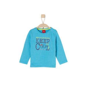 s.Oliver Boys Shirt met lange mouwen turquoise