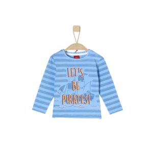 s.Oliver Shirt met lange mouwen lichtblauw aop