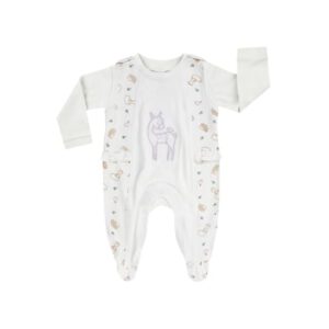 JACKY Baby romper set WOODLAND TALE off– white