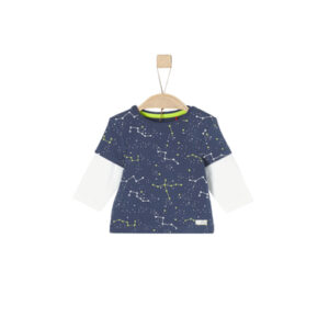s.Oliver Boys Shirt met lange mouwen blauw