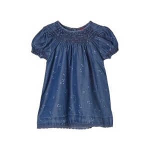 s. Olive r Jurk blauw gestreept denim
