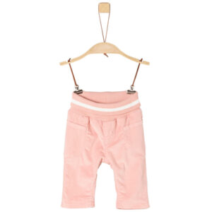 s.Oliver Girl s Corduroy pantalon roze met witte tailleband