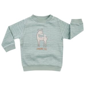 JACKY Sweatshirt WOODLAND TALE pistache/streepjes