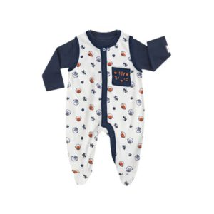 JACKY romper set SPACE JOURNEY allover gedrukt/ marine
