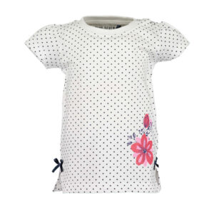 BLUE SEVEN T-shirt bloemen wit