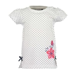 BLUE SEVEN T-shirt bloemen wit