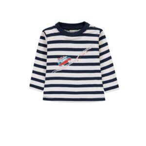 KANZ Jongens shirt met lange mouwen, y/d strip/multi color ed