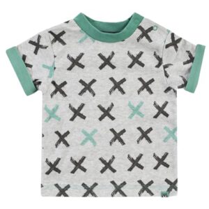 JACKY T-Shirt LEOPARDY lichtgrijs gemêleerd met motief