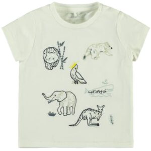 name it T-shirt Nbmfebos sneeuw white