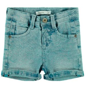 name it Shorts Nmmsofus Dnmbance light blauw denim