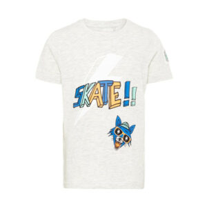 name it Boys T-Shirt Huffano Lichtgrijs Melange