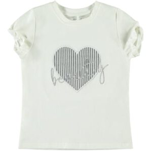 name it T-shirt NMFFASTRIPA Sneeuw White