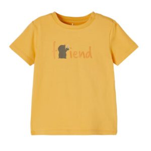 name it T-shirt NBMDEFAM Oker